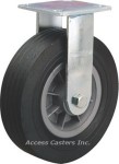 R-4208-AT 8" Hamilton Cush-N-Tuf Rigid Plate Caster, Cushion Rubber Tire