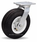 S-7110-PR 10" Hamilton Cush-N-Aire 7100 Swivel Plate Caster, Pneumatic Wheel