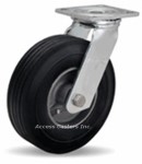 S-8528-SU Hamilton 8" Cush-N-Flex Swivel Plate Caster, Super Flex Wheel