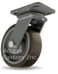 S-WH-6DB70 Hamilton 6" x 2" Swivel Plate Caster, Poly on Cast Iron Wheel